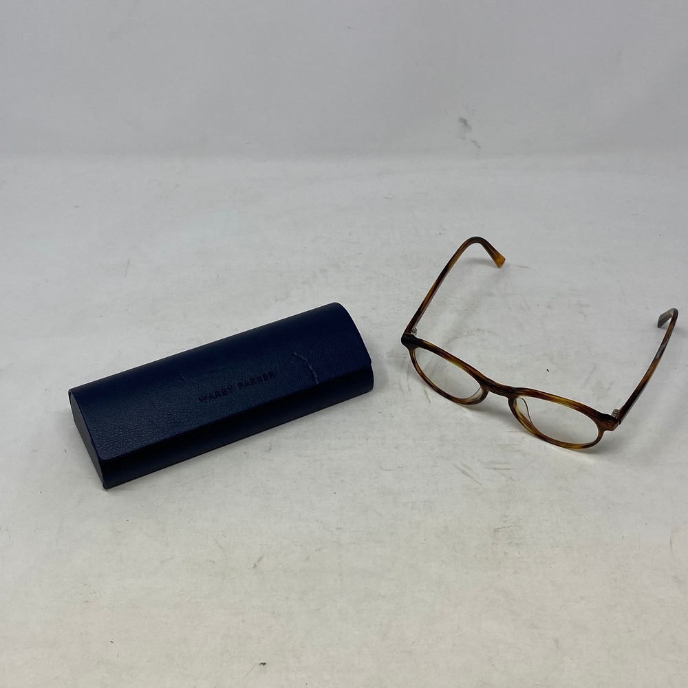 Warby Parker Wattsβ M 280 Tortoise Shell Round Eyeglasses 49-18-145 Case Mens